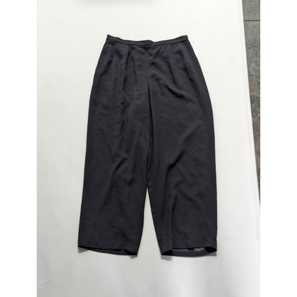 Adrianna Papell High Rise Navy Blue Dress Pants Evening Formal Work Attire NWT